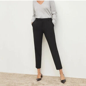 M.M. LaFleur The Mejia Pant Washable Wool Twill in Black Size 0